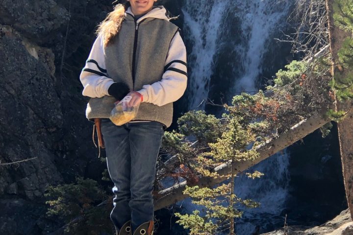 a man standing on a rock